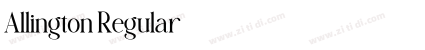 Allington Regular字体转换 Allington Regular字体转换